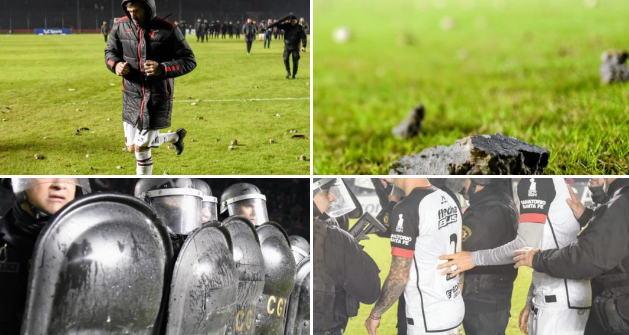 BOCHORNO : Se suspendió Colón vs Mitre por graves incidentes en el Cementerio de los Elefantes,el reflejo del futbol Argentino actual.-