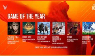 LOS OSCAR DE LOS VIDEOJUEGOS :  The Games Awards,presentaron los candidatos a Juego del Año