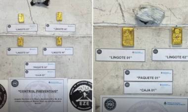 Operativo “Yerba dorada” : La PSA detuvo a dos personas por contrabando de lingotes de oro
